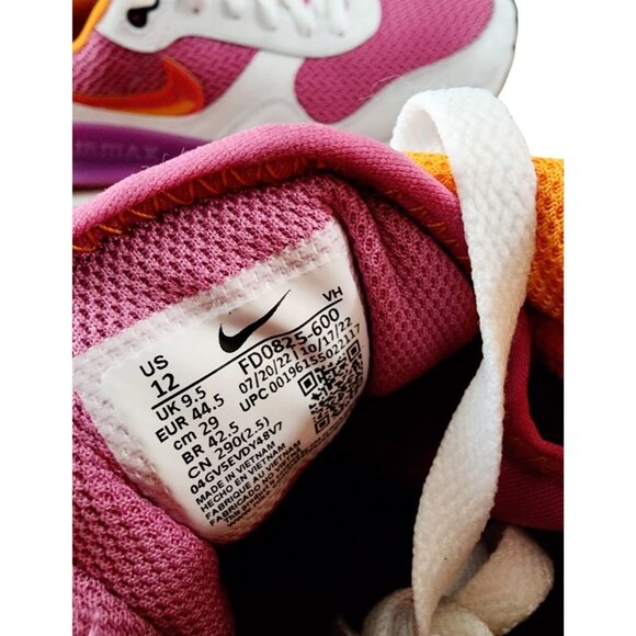 Nike Air Max SYSTM Athletic Shoes Sneakers Sz 12 Women's FD0825-600 Pink/Orange - Picture 8 of 9